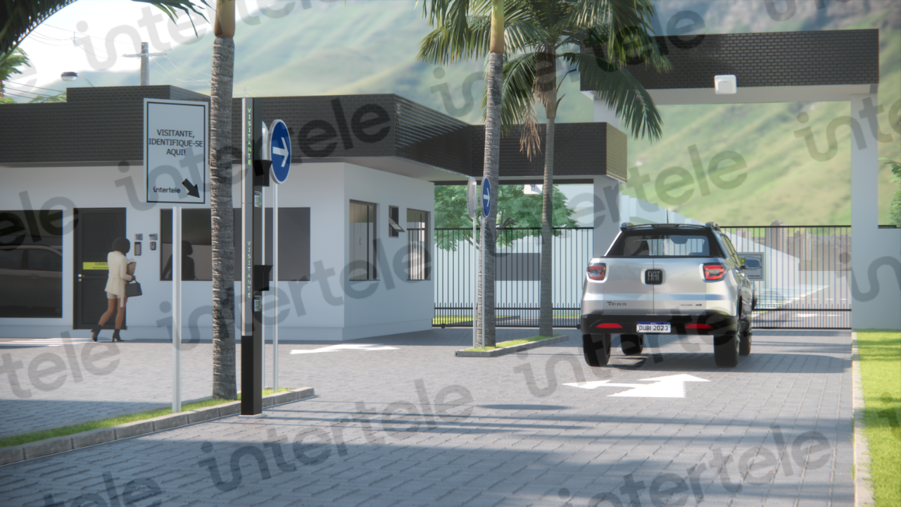 CFTV com IA e controle de acesso Veicular UHF