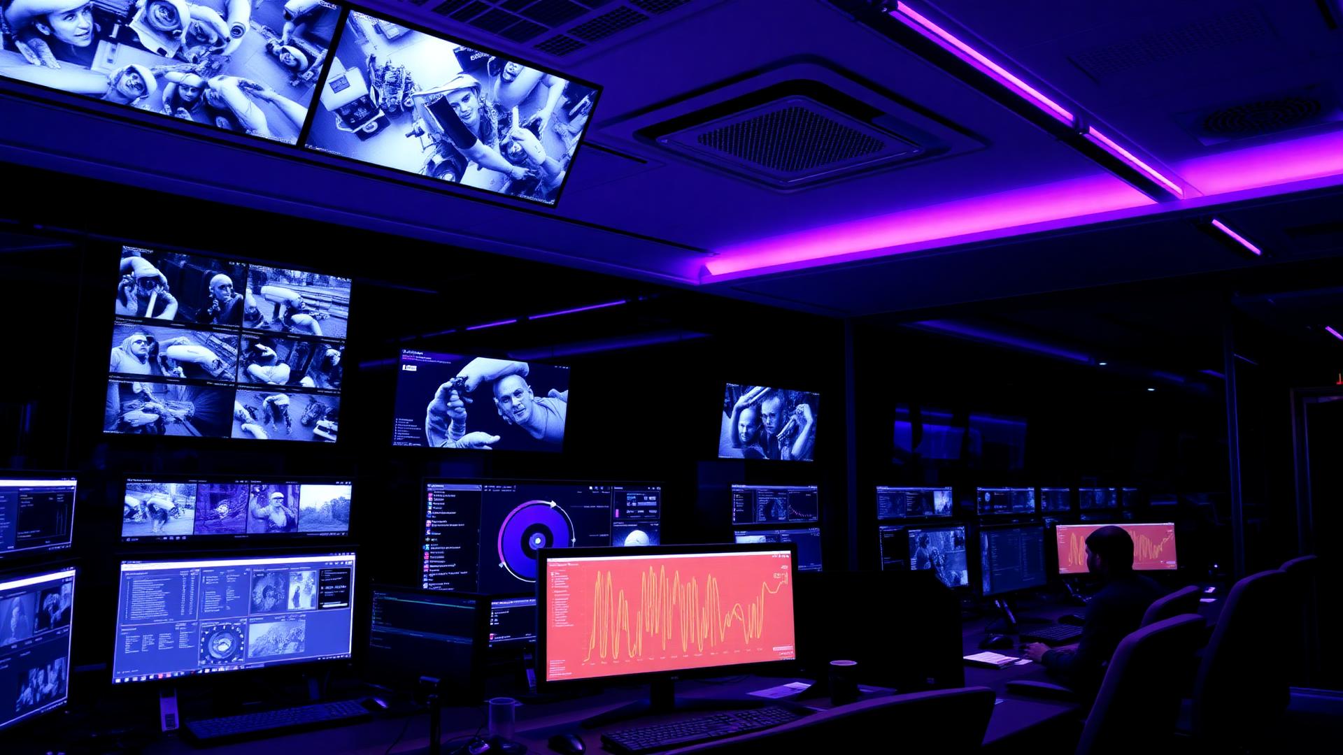 Sala de monitoramento premium Intertele